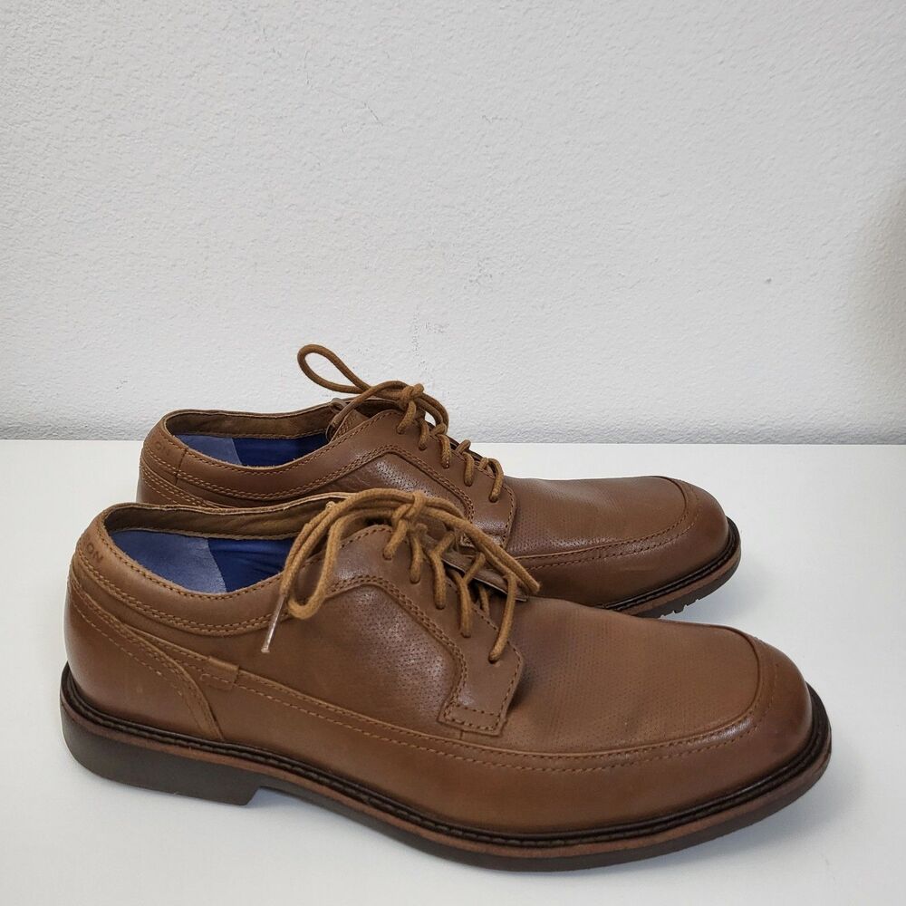 MARK NASON x SKECHERS Shoes Mens 10 Memory Foam Lux Brown Leather Oxford